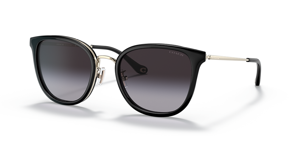 Coach HC7135 C7999 54 Grey Gradient & Light Gold/Black Sunglasses | Sunglass  Hut USA