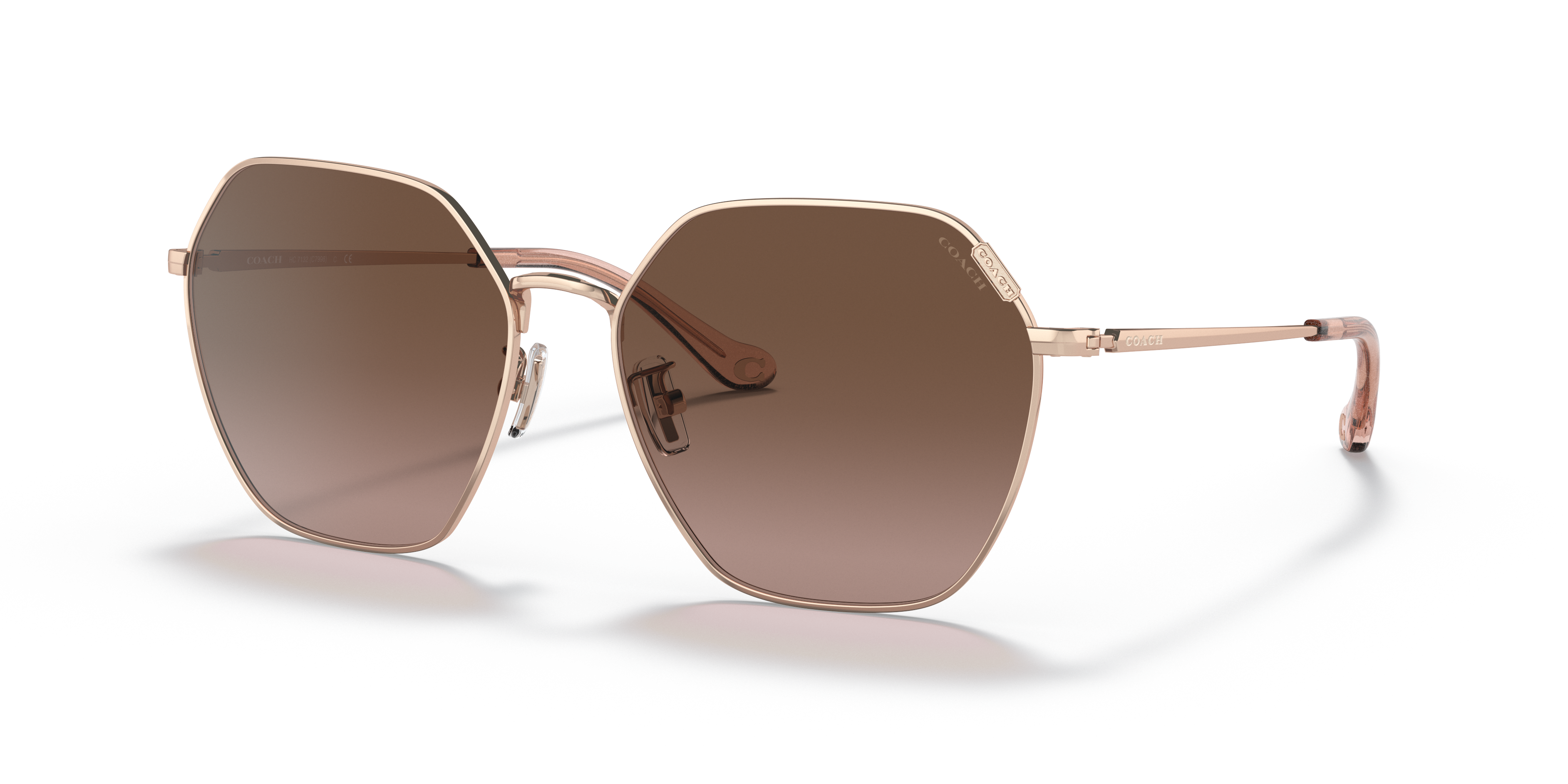 coach pink gold sunglasses