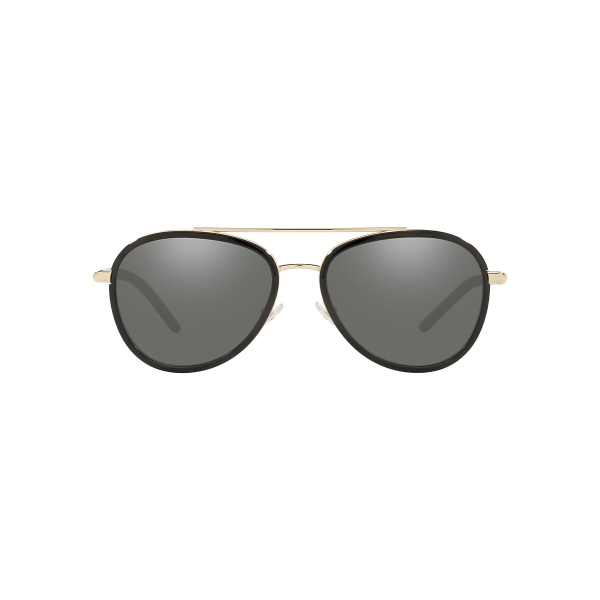 Tory Burch TY6089 33056V Black Frame Silver Mirror Grey Lens Aviator Sunglasses Amazon.com: Tory Burch TY6089 33056V 57MM Black/Dark Grey  main image 3
