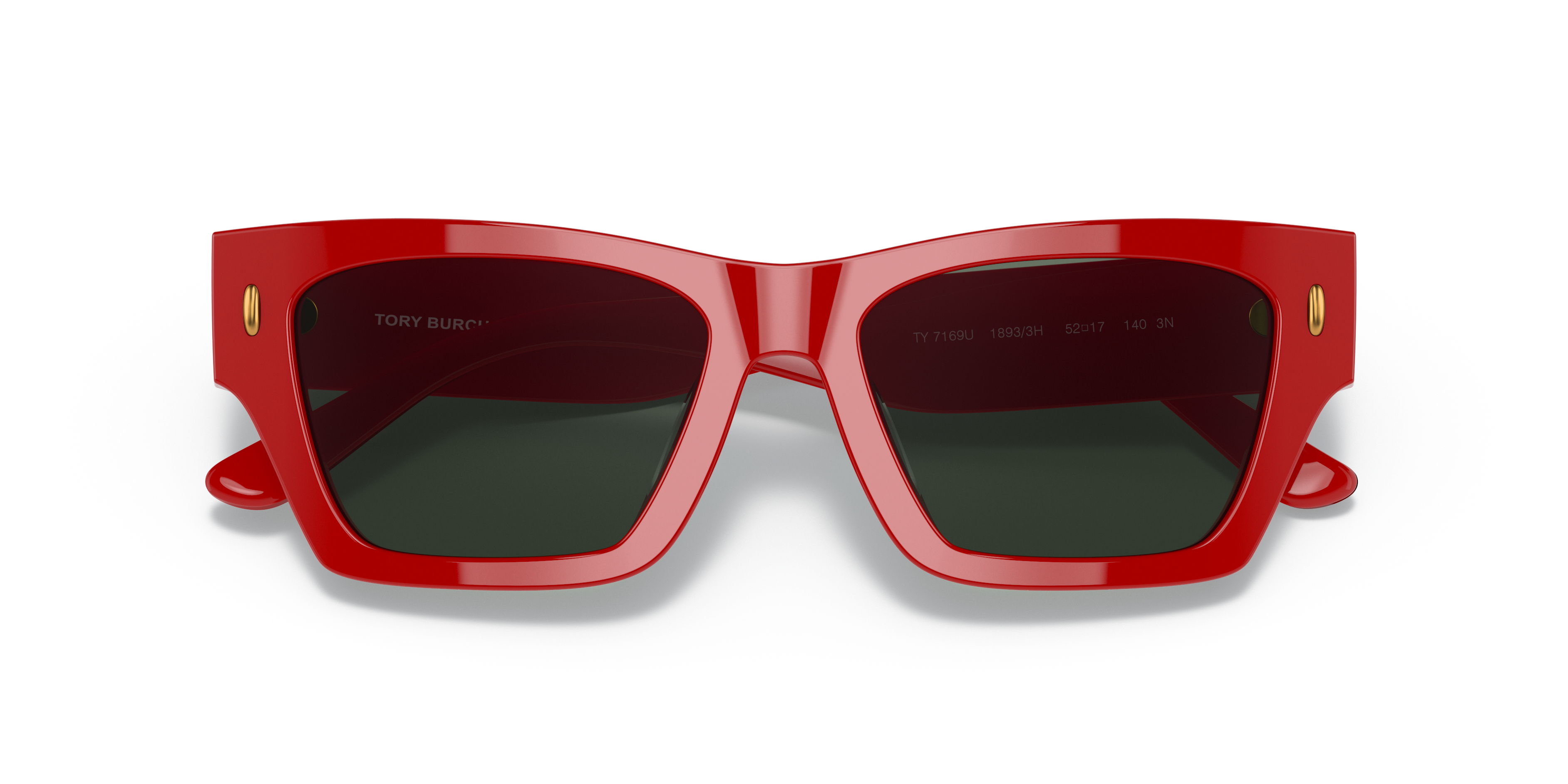 Tory Burch TY7169U 52 Solid Dark Green  Tory Red Sunglasses | Sunglass Hut  USA