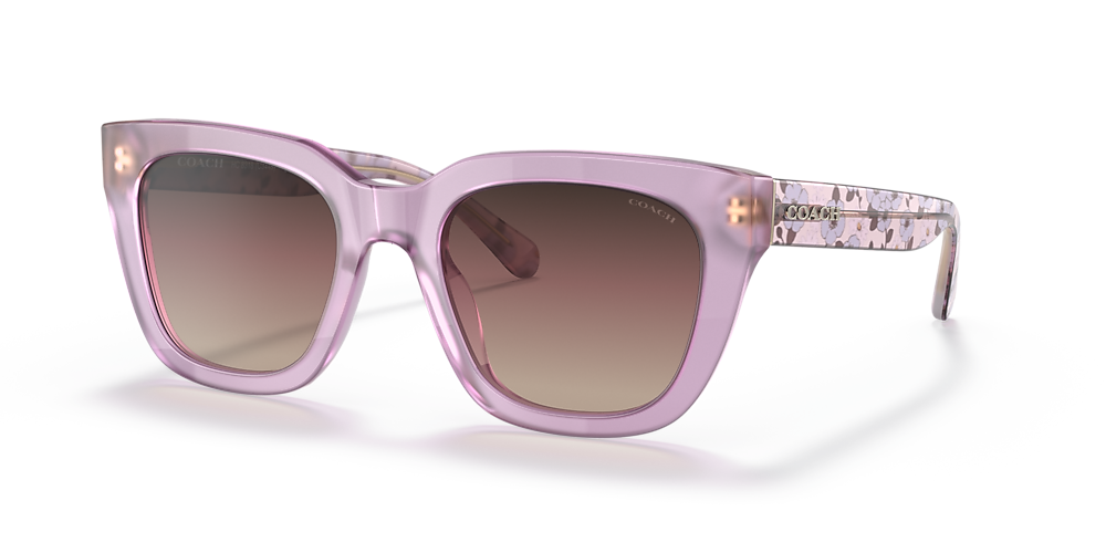 Coach HC8318 52 Brown Purple Gradient & Milky Purple Sunglasses | Sunglass  Hut Canada