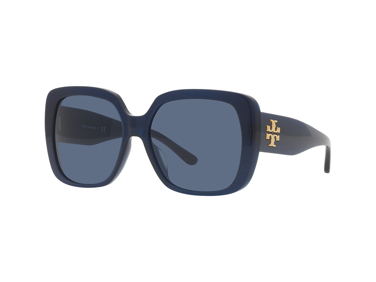 TORY BURCH TY7112UM Milky Navy - Woman Sunglasses, Solid Navy Lens