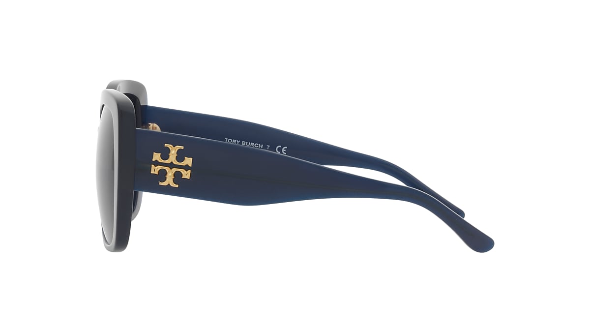 TORY BURCH TY7112UM Milky Navy - Woman Sunglasses, Solid Navy Lens