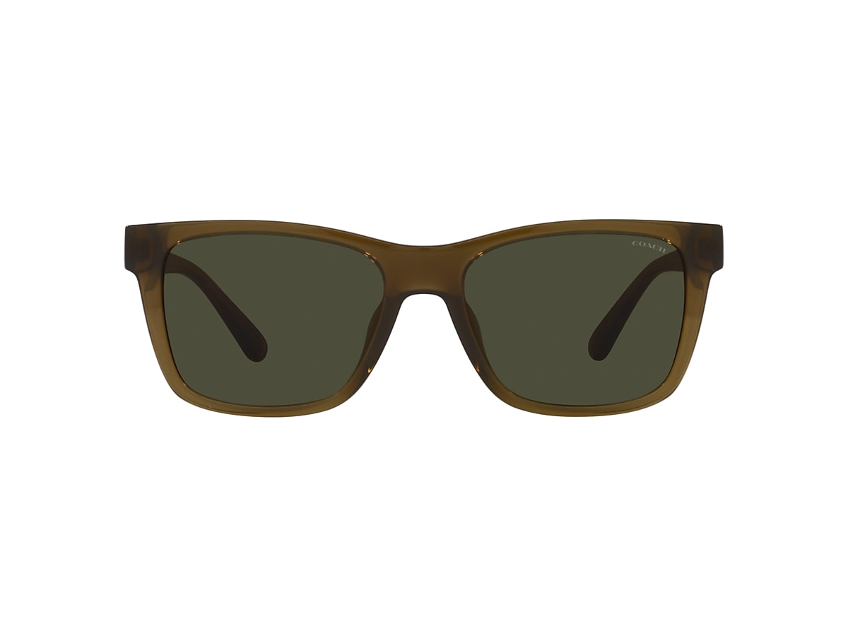 Green coach hot sale sunglasses