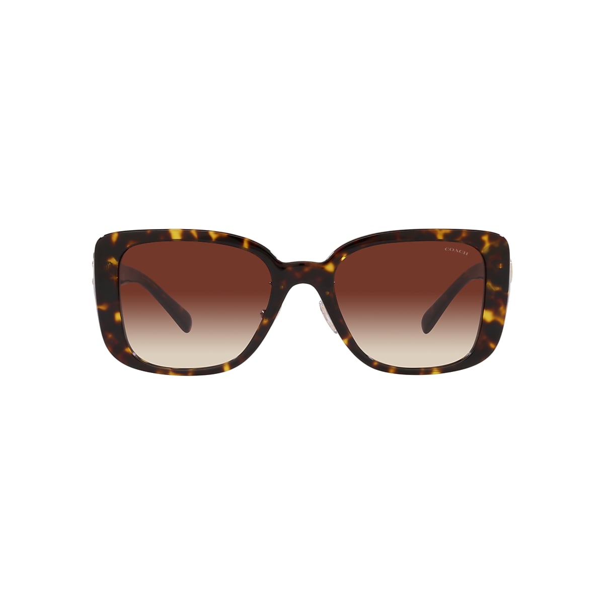 COACH HC8352 CD472 Dark Tortoise - Women Luxury Sunglasses, Dark Brown  Gradient Lens