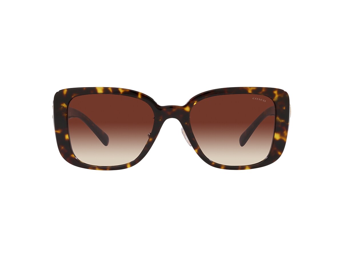 COACH HC8352 CD472 Dark Tortoise - Women Luxury Sunglasses, Dark Brown  Gradient Lens