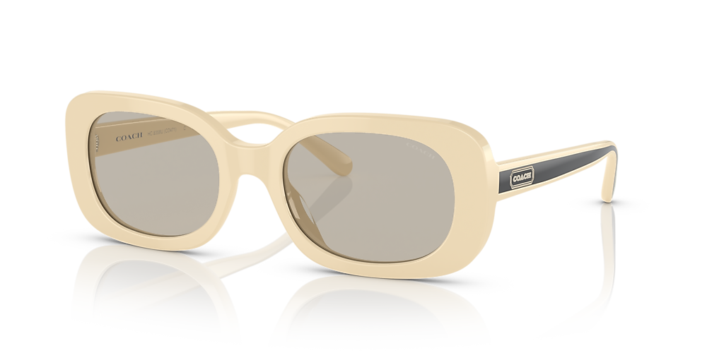 Coach Women's Fashion 54mm Off White Sunglasses