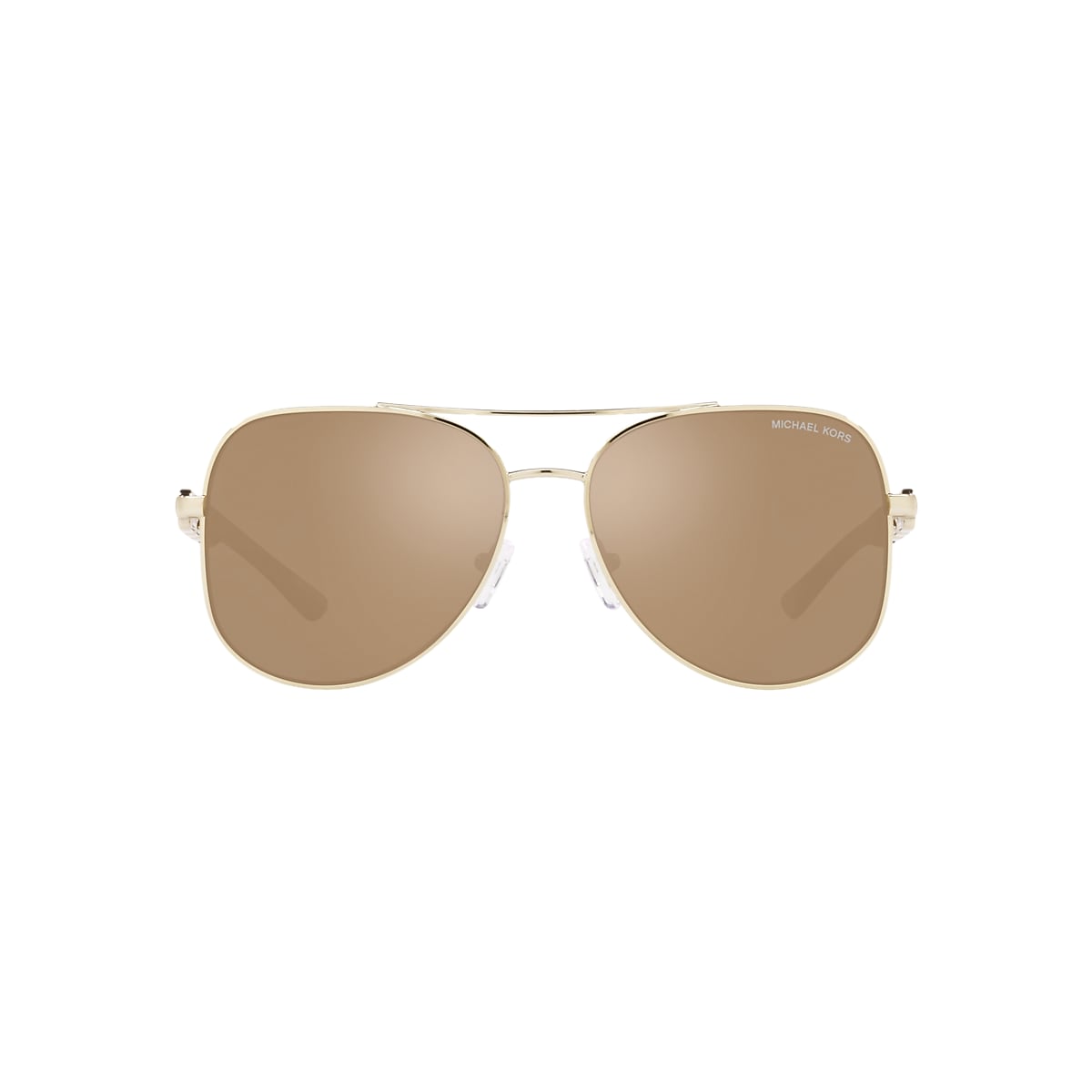 Michael Kors MK1121 Chianti 58 Gold Mirror & Light Gold Sunglasses 