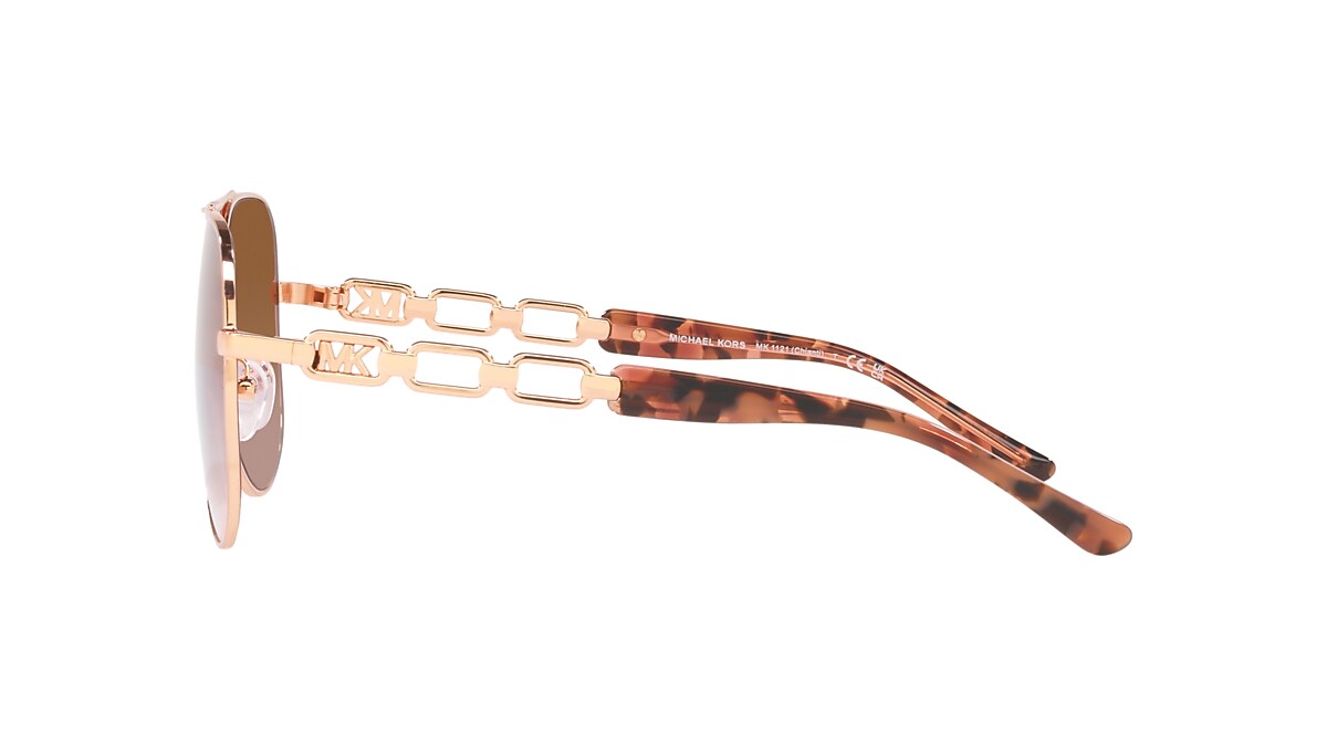 Michael Kors MK1121 Chianti 58 Brown Pink Gradient & Rose Gold 