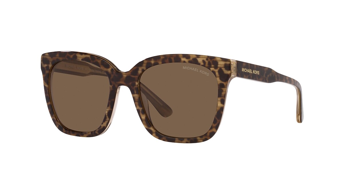 Michael Kors MK2163 San Marino 52 Brown Solid & Brown Sunglasses  