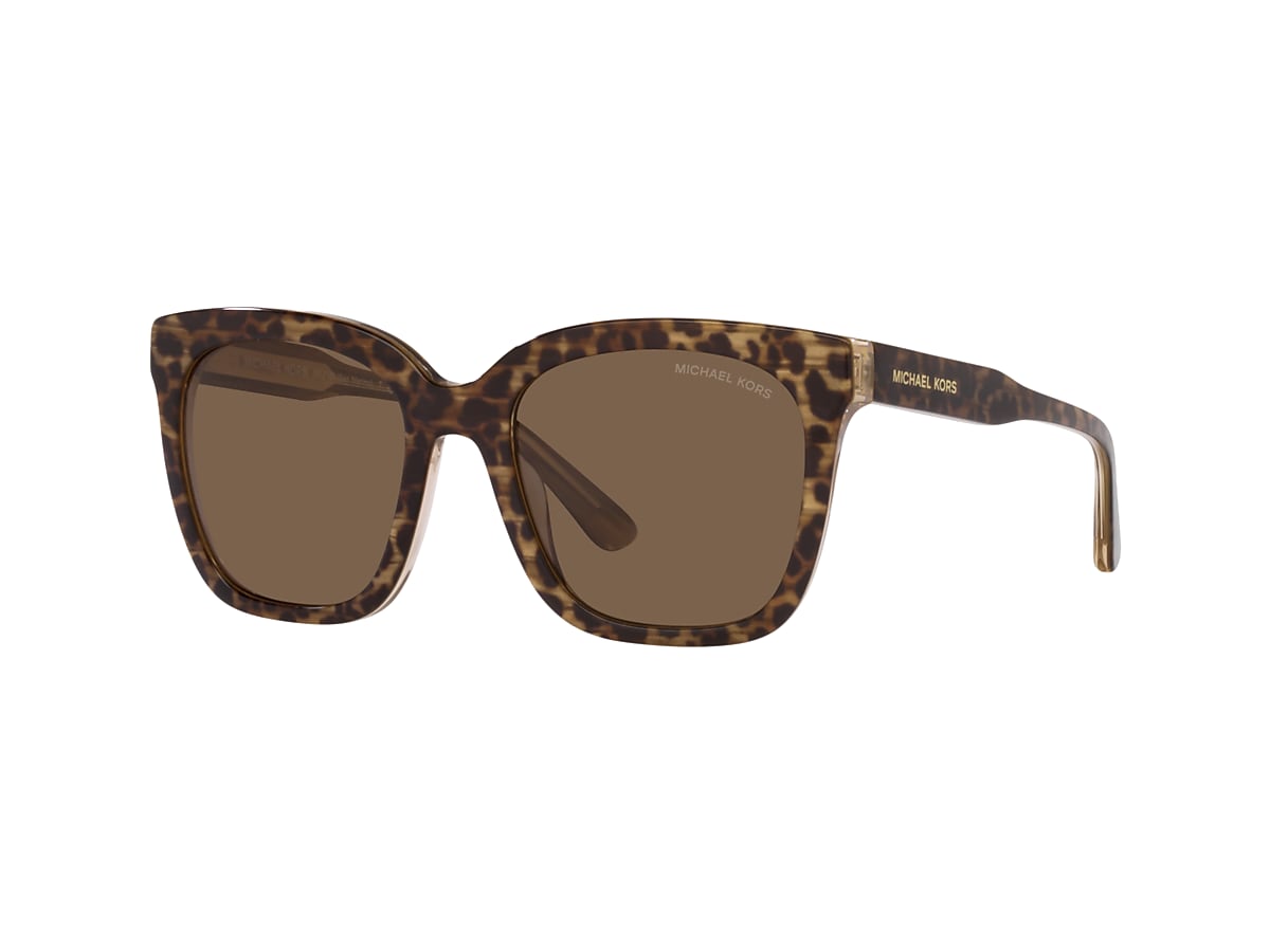 Michael Kors MK2163 San Marino 52 Brown Solid & Brown Sunglasses 
