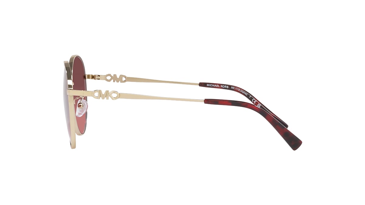 Michael MK1119 Crimson Kors Sunglasses & USA Gradient Alpine Light Hut | Gold Sunglass 57
