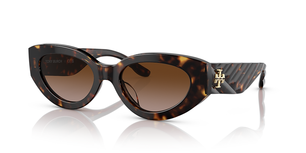 Tory Burch TY7178U 51 Brown Gradient & Dark Tortoise Sunglasses | Sunglass  Hut Canada