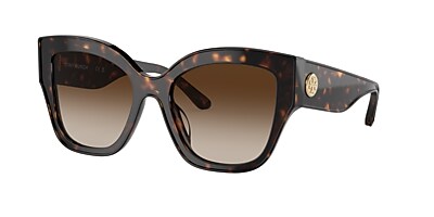 Tory Burch TY7184U 54 Brown Gradient & Dark Tortoise Sunglasses ...