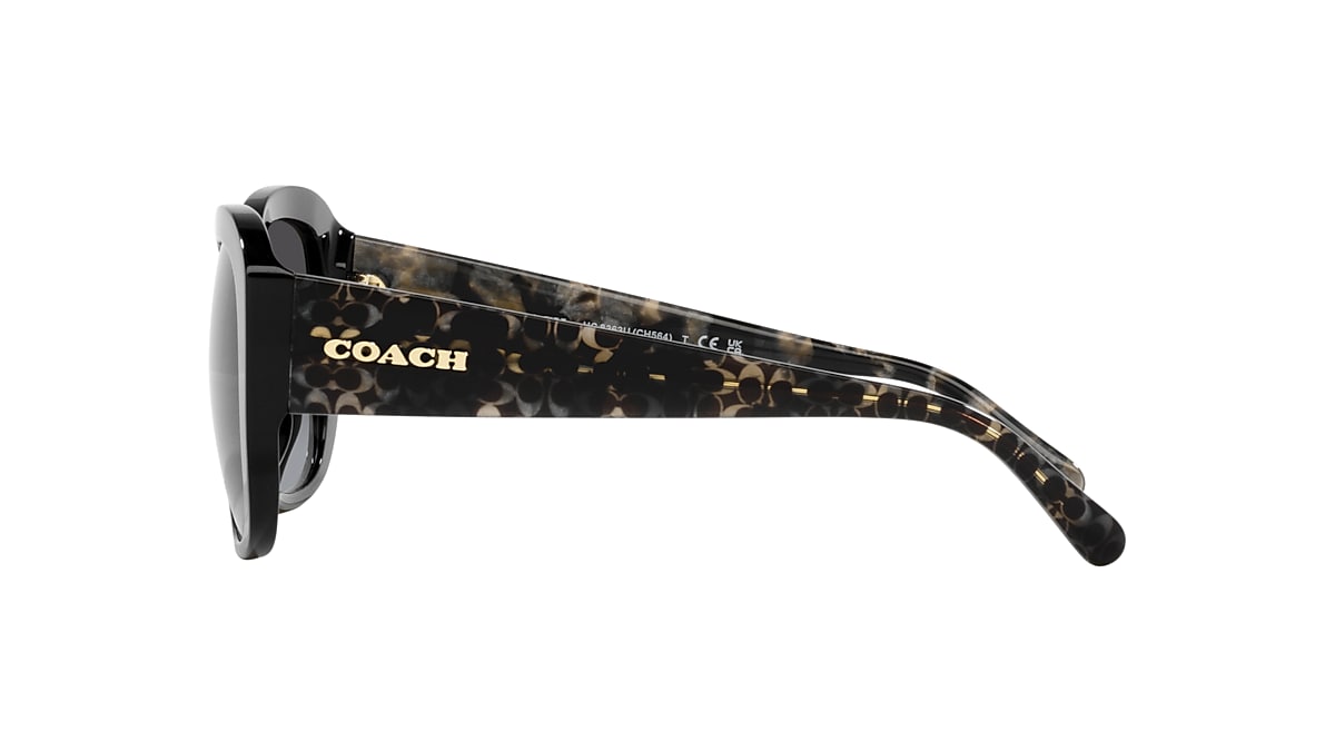 Coach HC8363U CH564 M (56 - 18) with Grey lenses and Black