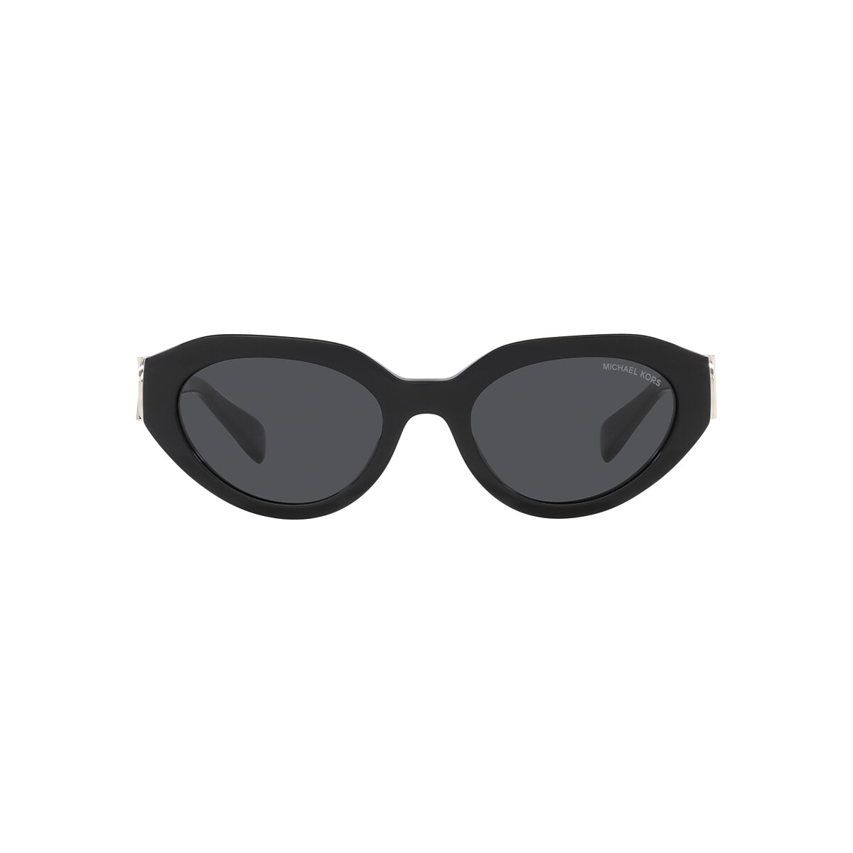 Michael Kors MK2192 Empire Oval 53 Grey Solid & Black Sunglasses 