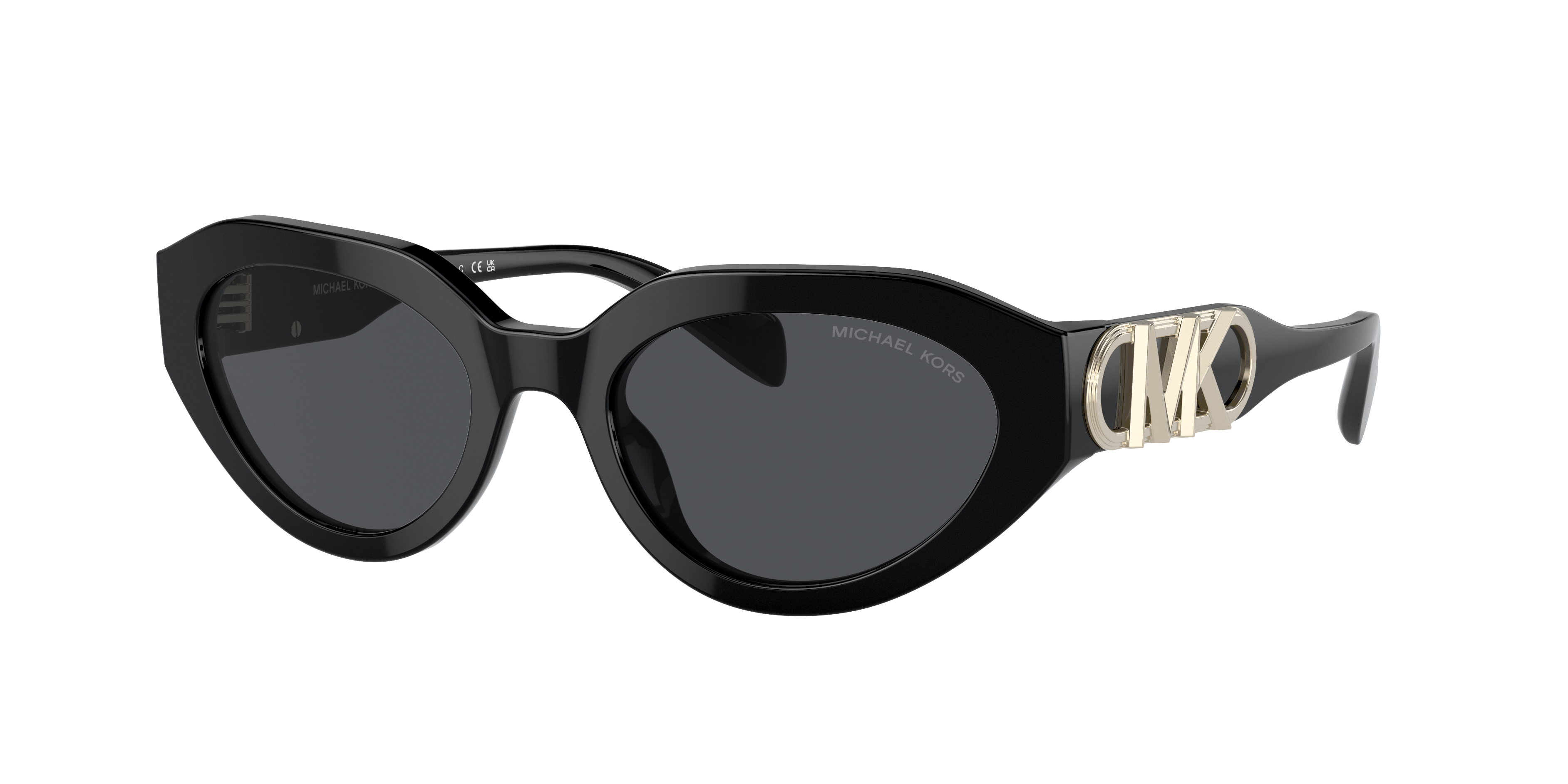 Shop Michael Kors Woman Sunglass Mk2192 Empire Oval In Grey Solid