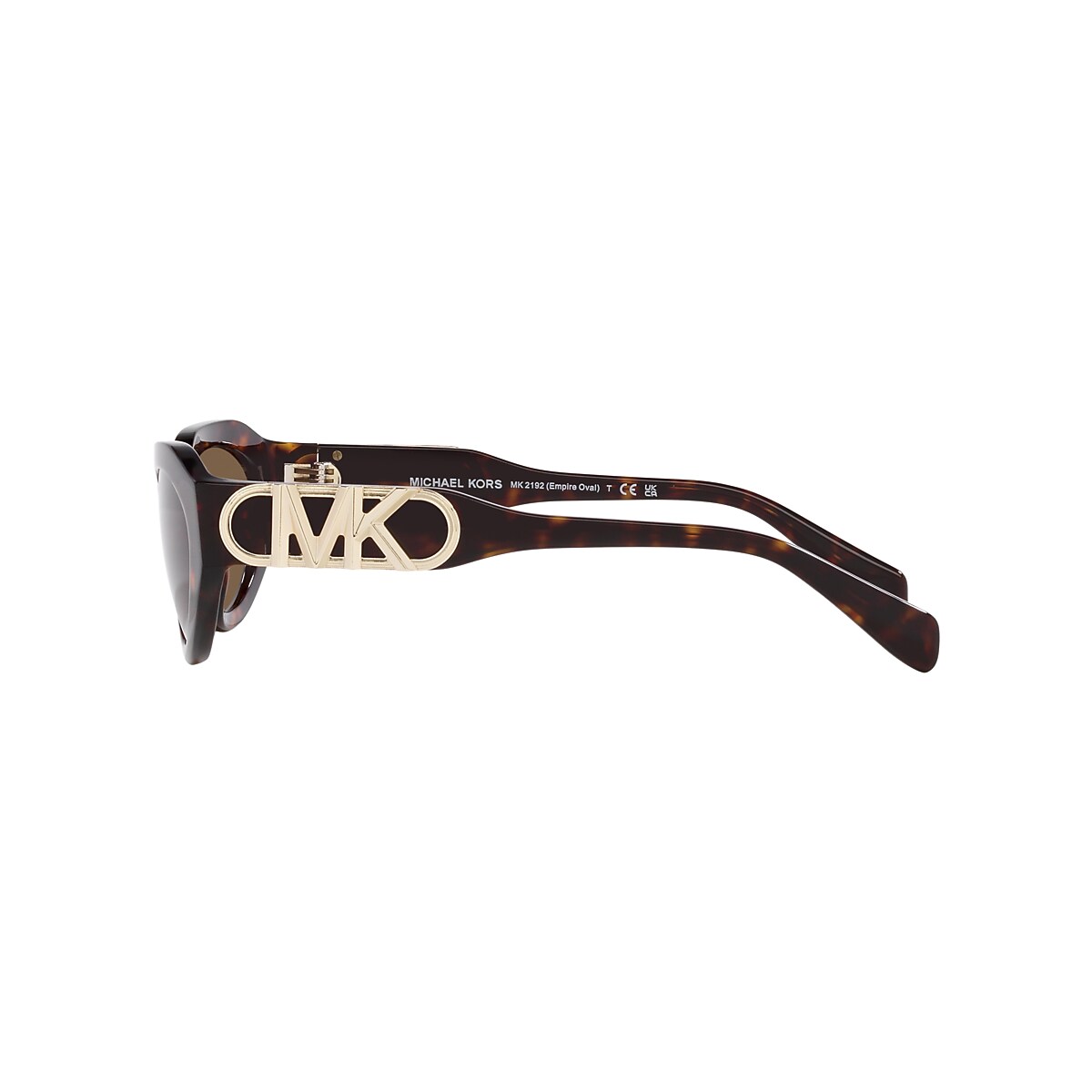 Michael Kors MK2192 Empire Oval 53 Brown Solid & Dark Tortoise 