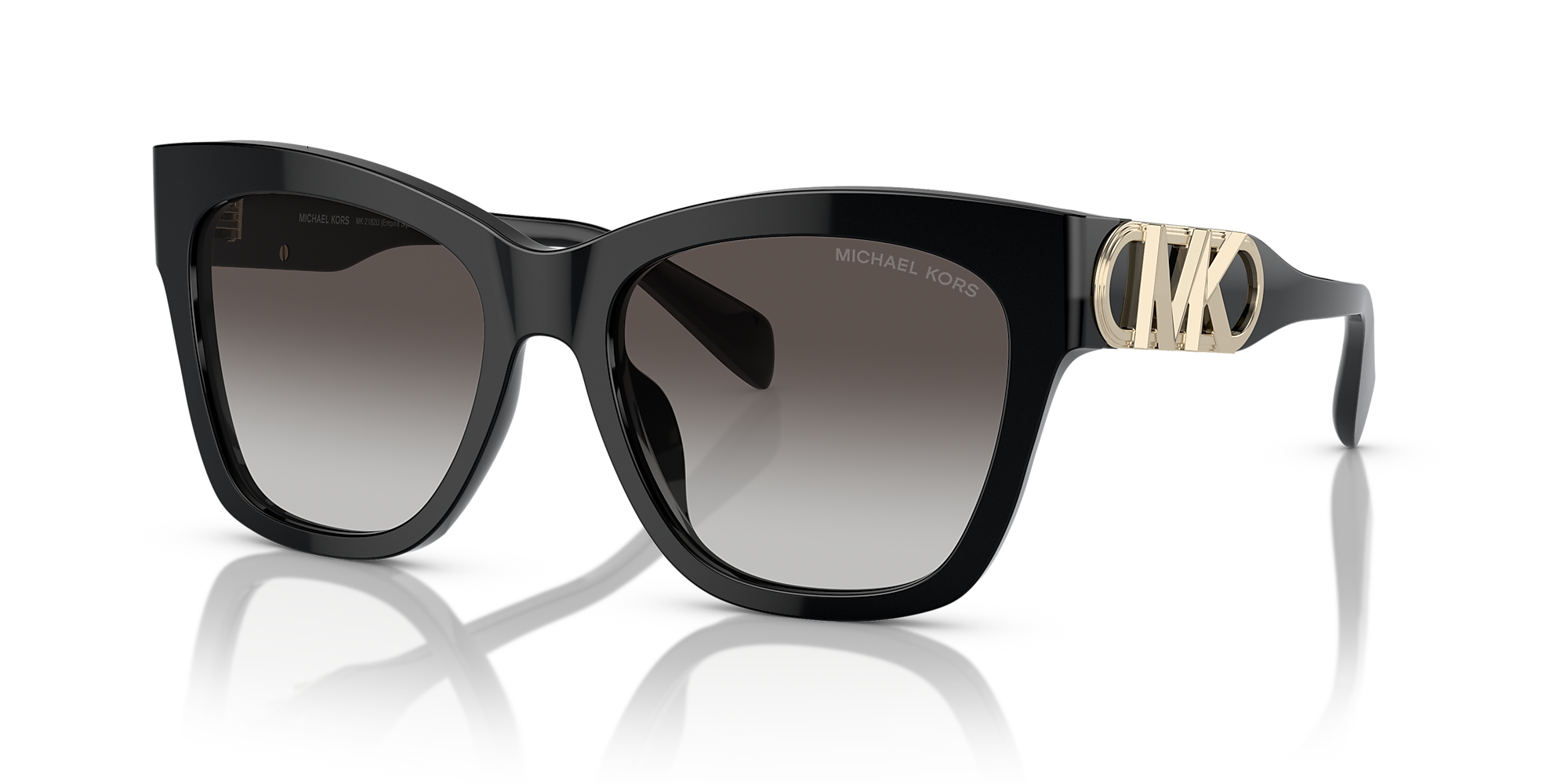 Michael Kors Mk2182u Empire Square 55 Dark Grey Gradient And Black Sunglasses Sunglass Hut Usa