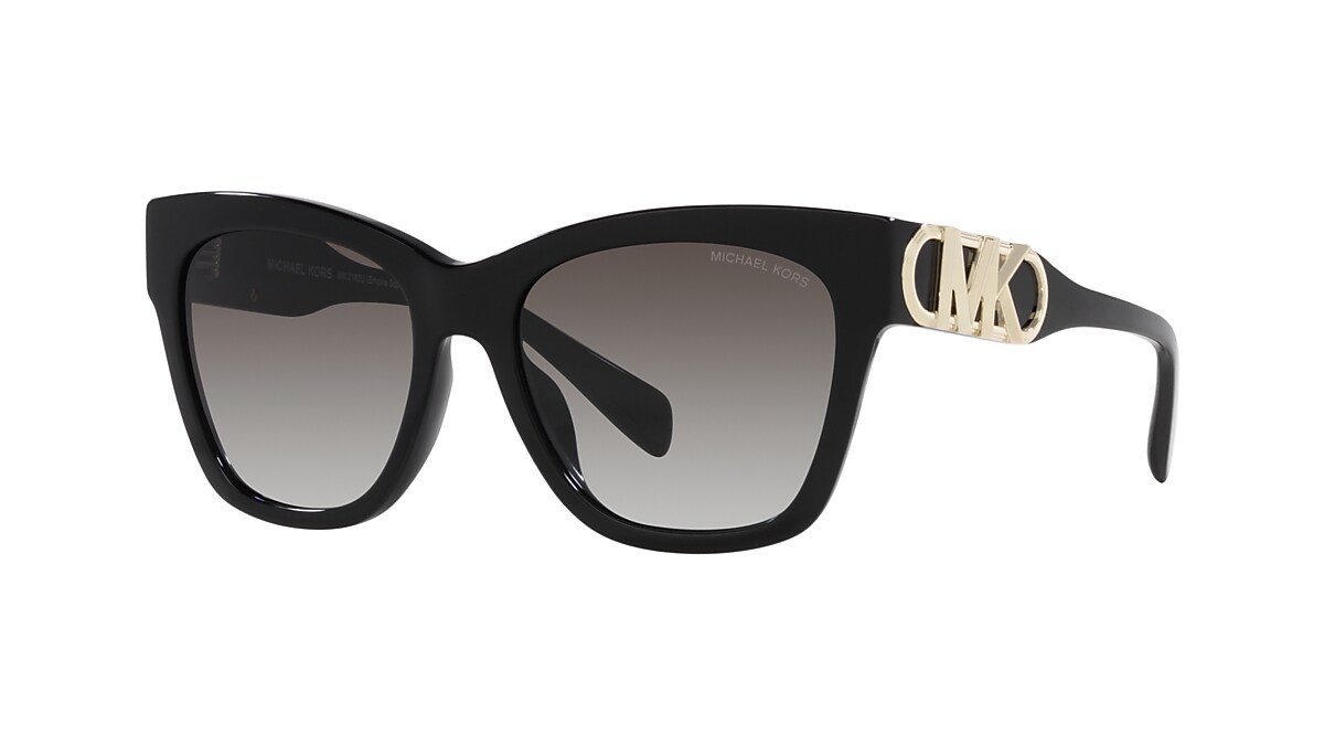 MICHAEL KORS MK2182U Empire Square Black - Woman Sunglasses, Dark Grey  Gradient Lens
