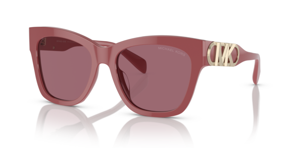 Óculos de sol Michael Kors Empire Square MK2182U, formato quadrado, armação em acetato tartaruga, lente marrom espelhada