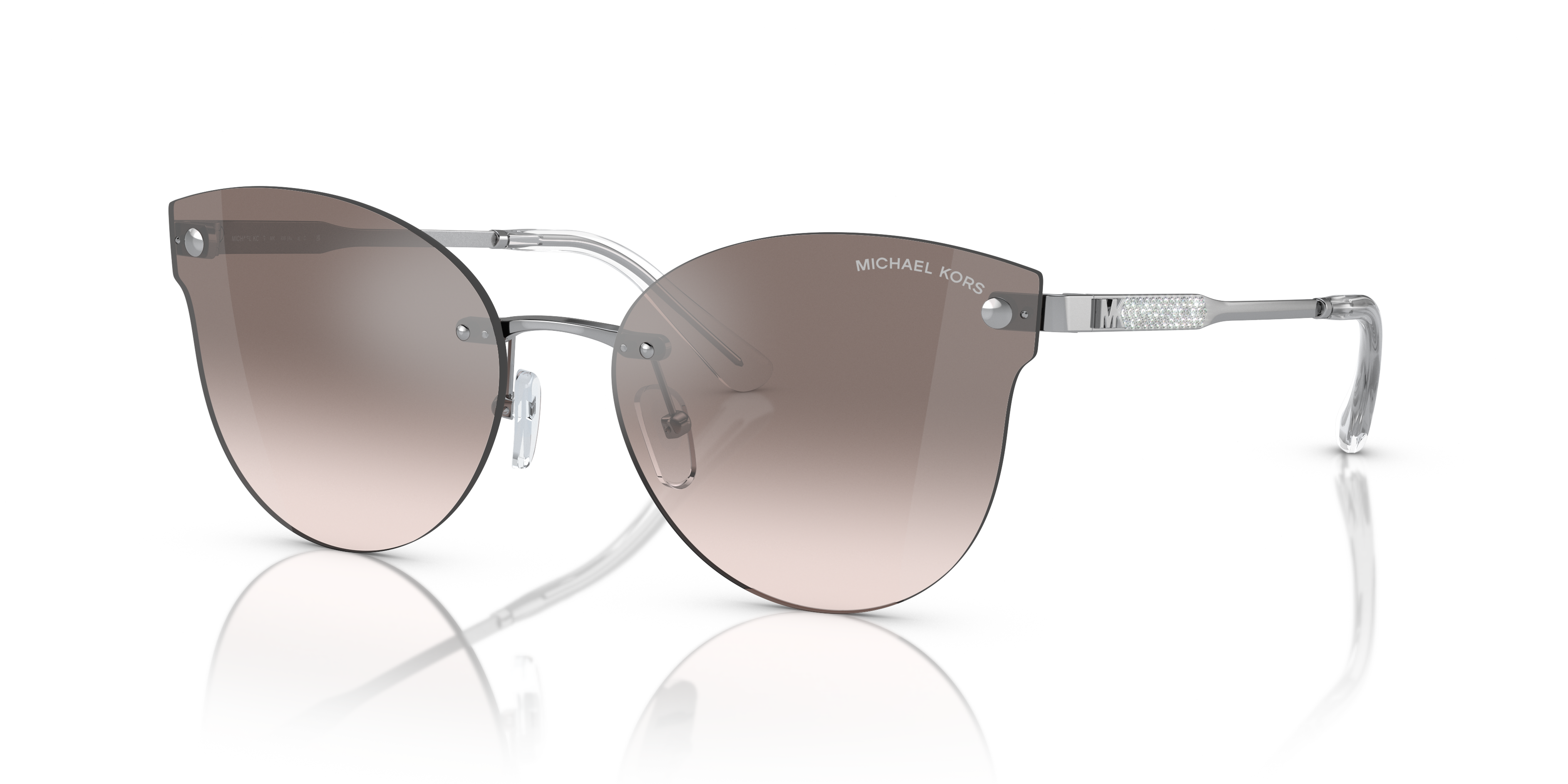 Michael Kors MK5007 HVAR Sunglasses  104525 Rose Gold  White  Blue Mirror  Lens 5914135  EZContactscom