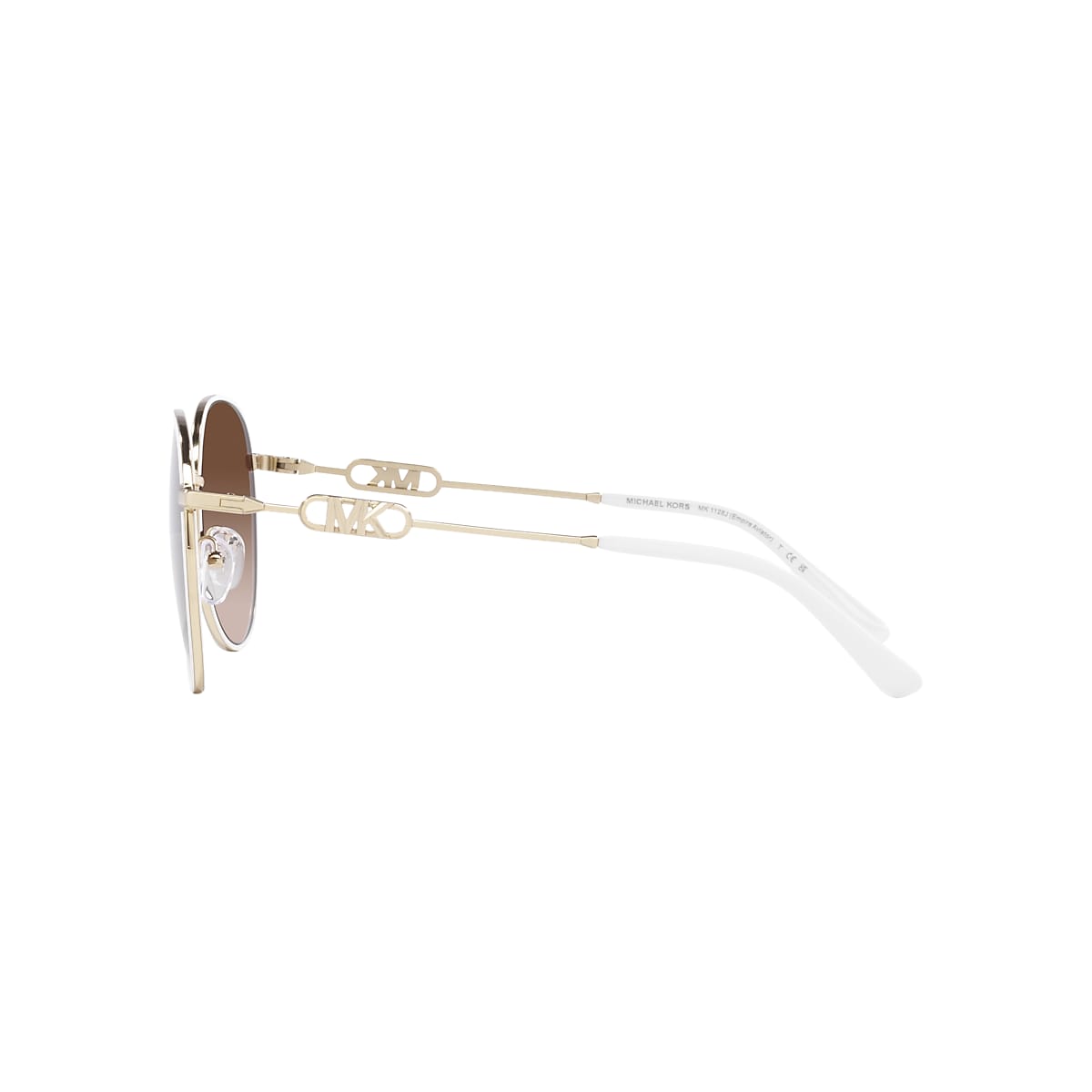 Michael Kors EMPIRE AVIATOR - Gafas de sol - light gold/white/dorado 
