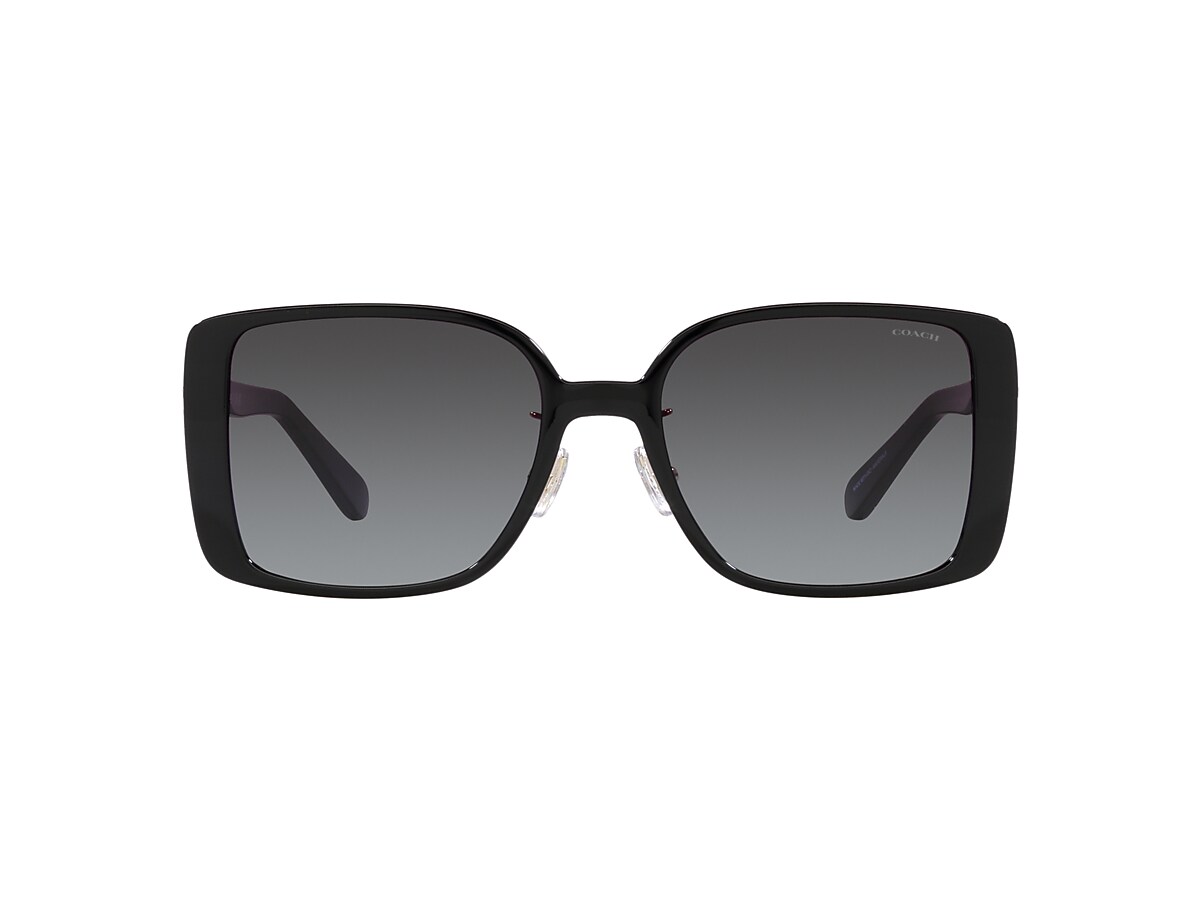 Coach HC8375 CH562 56 Grey Gradient & Black Sunglasses | Sunglass 