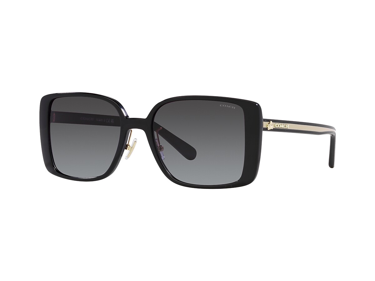 Coach HC8375 CH562 56 Grey Gradient & Black Sunglasses | Sunglass 
