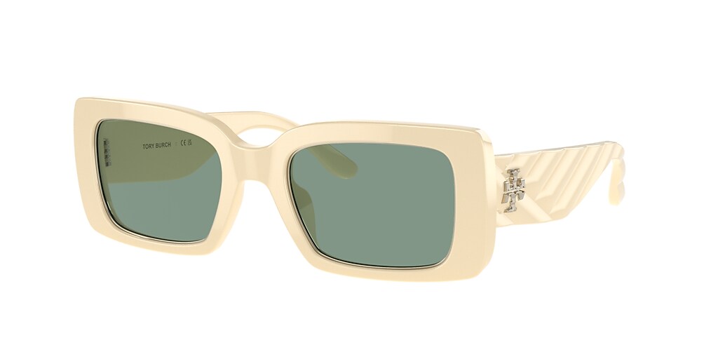 Tory Burch TY7188U 51 Petrol Green & Ivory Sunglasses Sunglass Hut USA