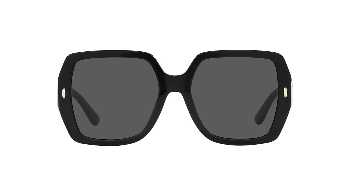 TORY BURCH TY7191U Black - Woman Sunglasses, Solid Grey Lens