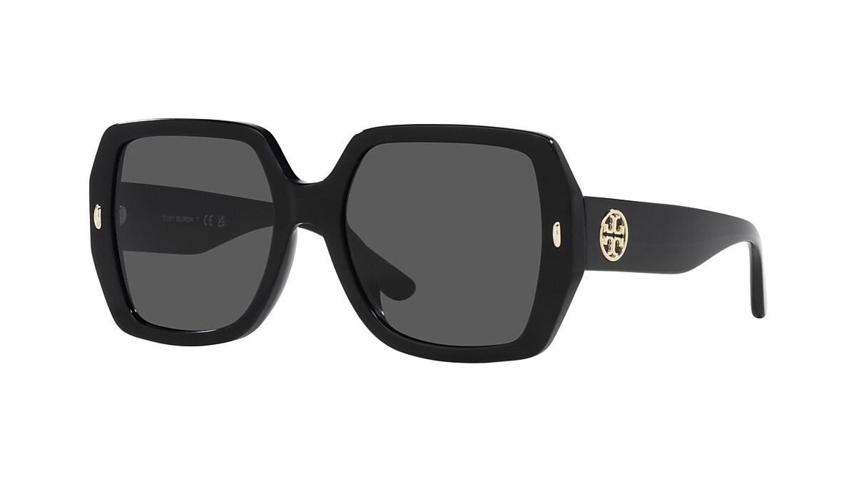 TORY BURCH TY7191U Black - Women Sunglasses, Solid Grey Lens