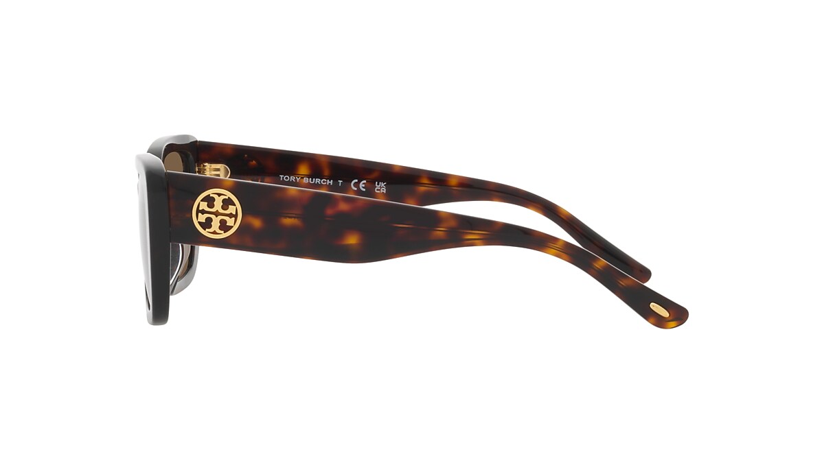 Tory Burch TY7190U 51 Dark Brown & Dark Tortoise Sunglasses 