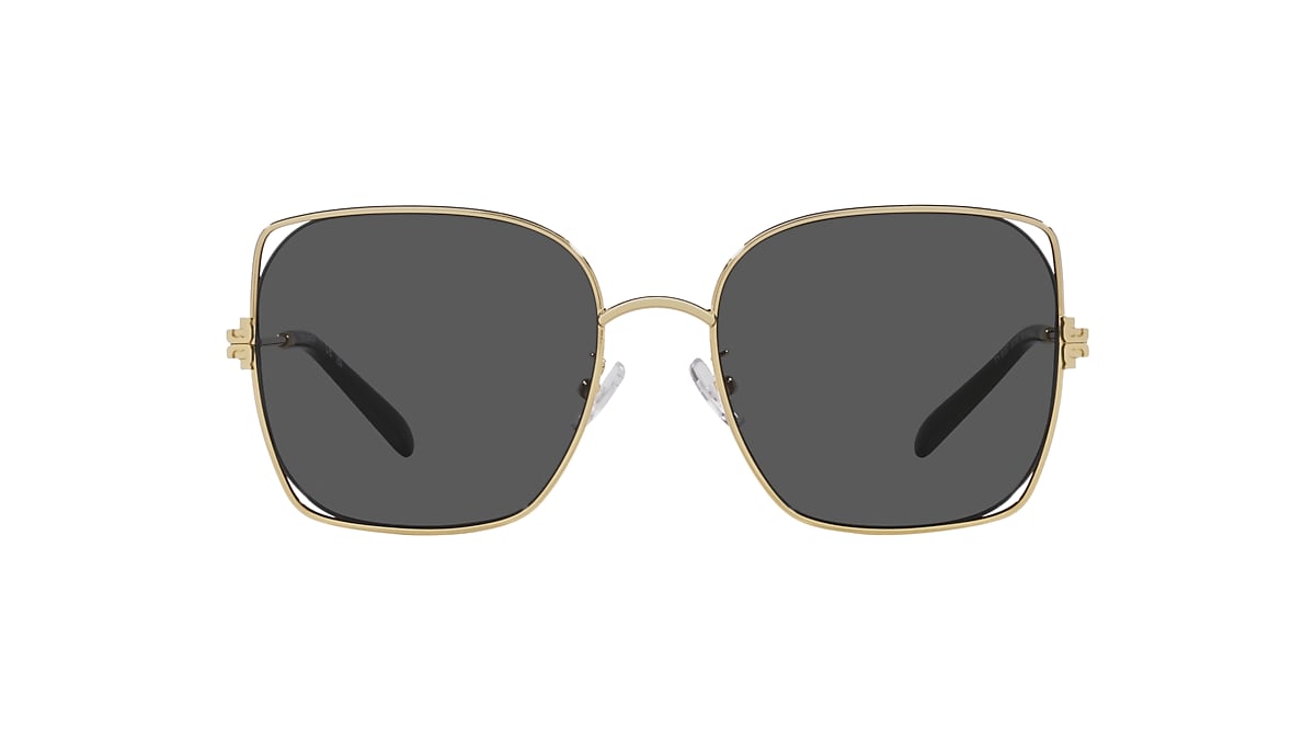 Tory Burch TY6097 55 Dark Grey & Gold Sunglasses | Sunglass Hut 