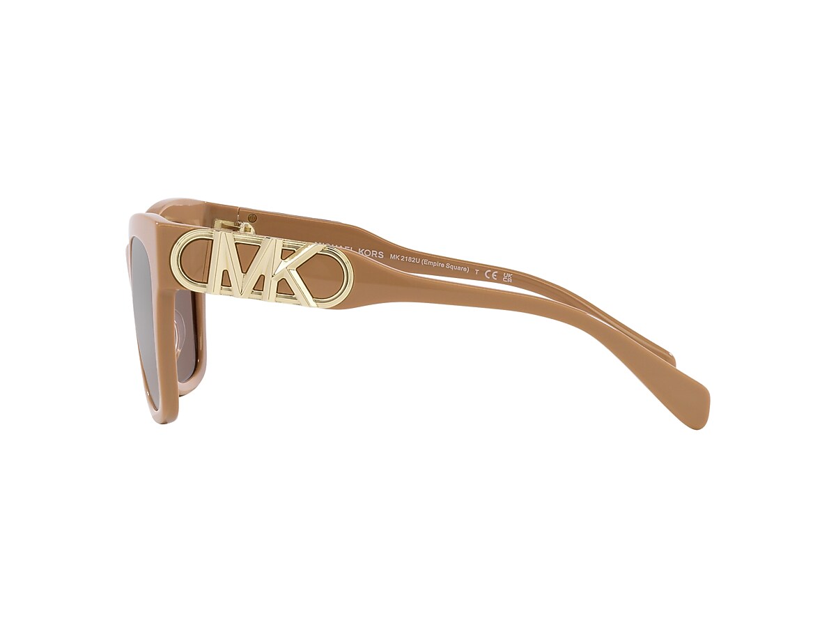 Michael Kors MK2182U Empire Square 55 Brown Solid Polarized 