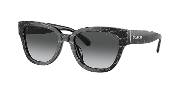 Coach HC8379U CL920 54 Grey Gradient Polar & Black Polarized 