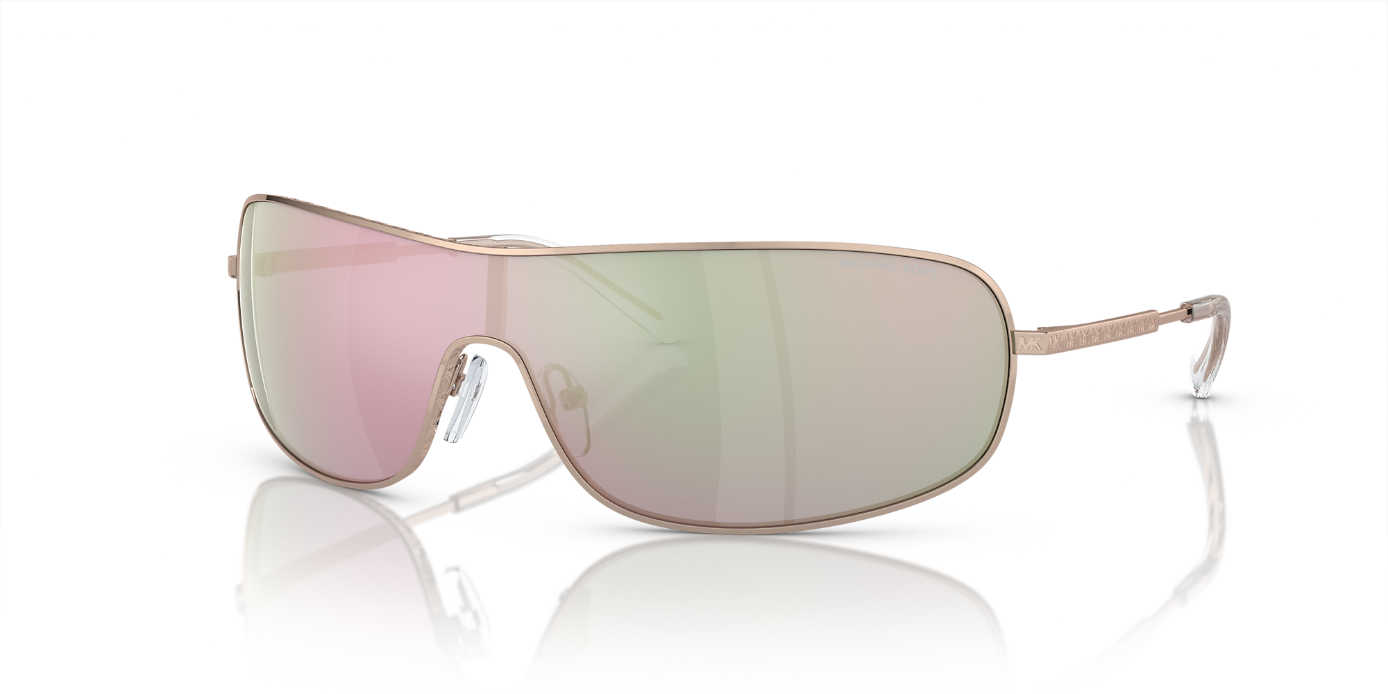 Michael Kors MK1139 Aix 01 Rose Gold Mirror & Rose Gold Sunglasses ...
