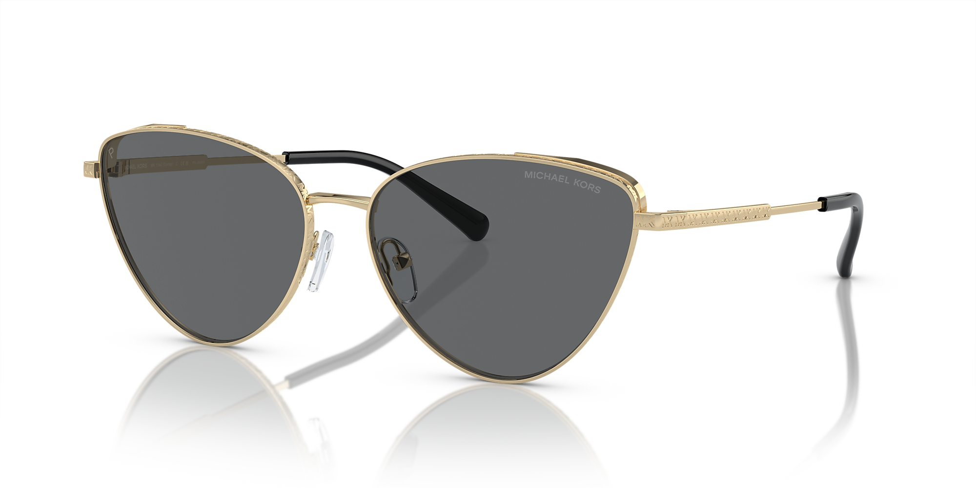 Michael Kors MK1140 Cortez 59 Dark Grey Solid Polar & Light Gold ...