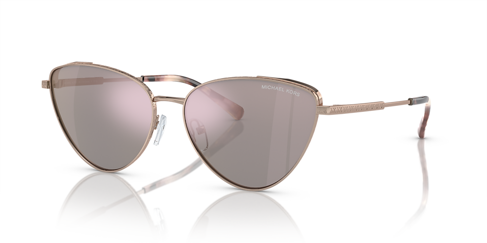 Michael Kors MK1140 Cortez 59 Rose Gold Mirror & Rose Gold Sunglasses