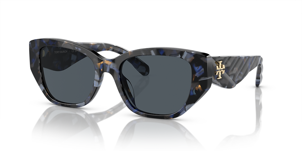 Tory burch sales blue tortoise sunglasses