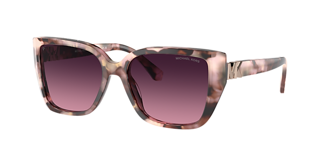 MICHAEL KORS MK2199 Acadia Pink Pearlized Tortoise - Women Sunglasses,  Burgundy Gradient Polar Lens