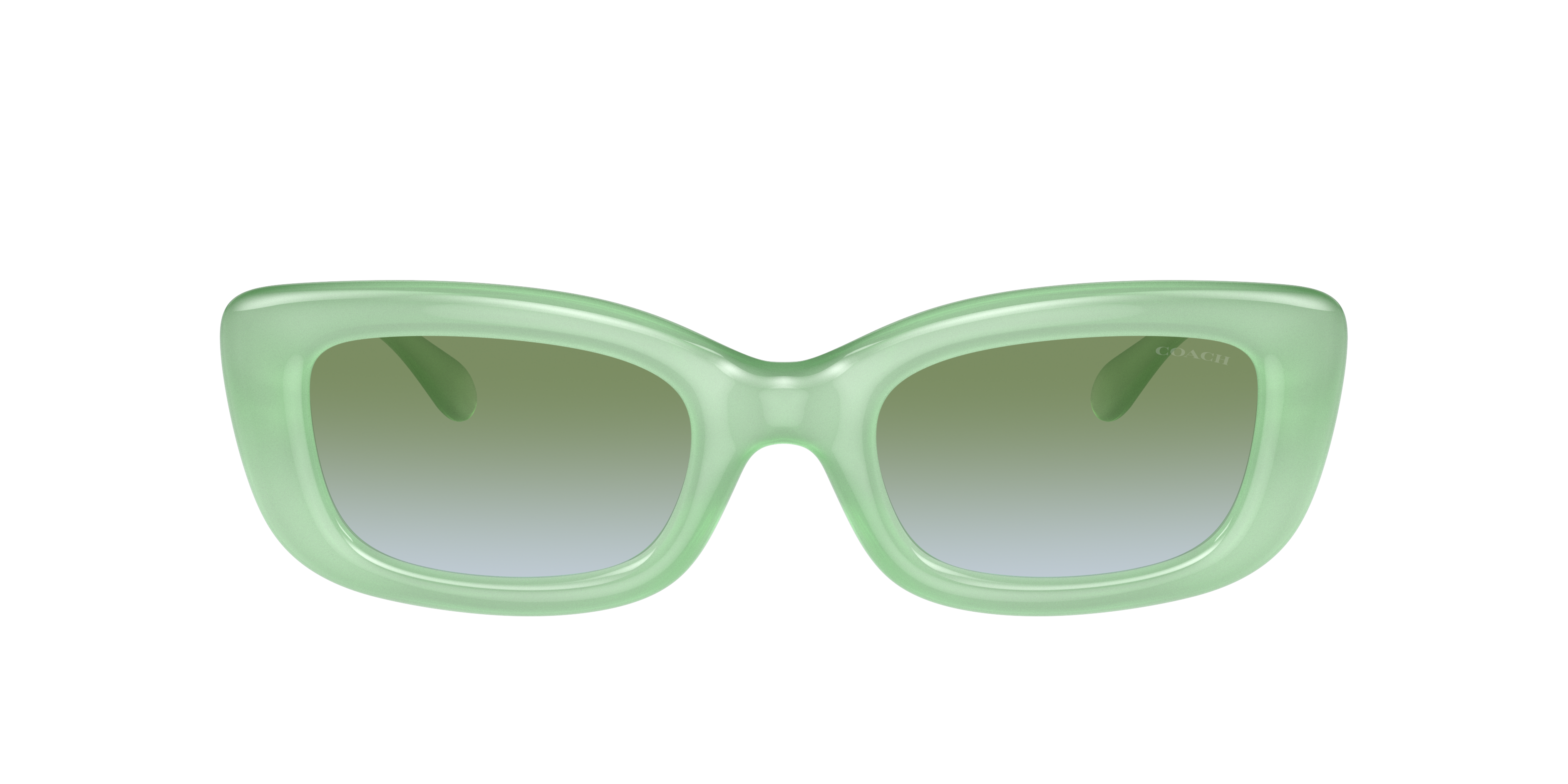 Coach Woman Sunglasses Hc8390u Cr610 In Green Blue Gradient