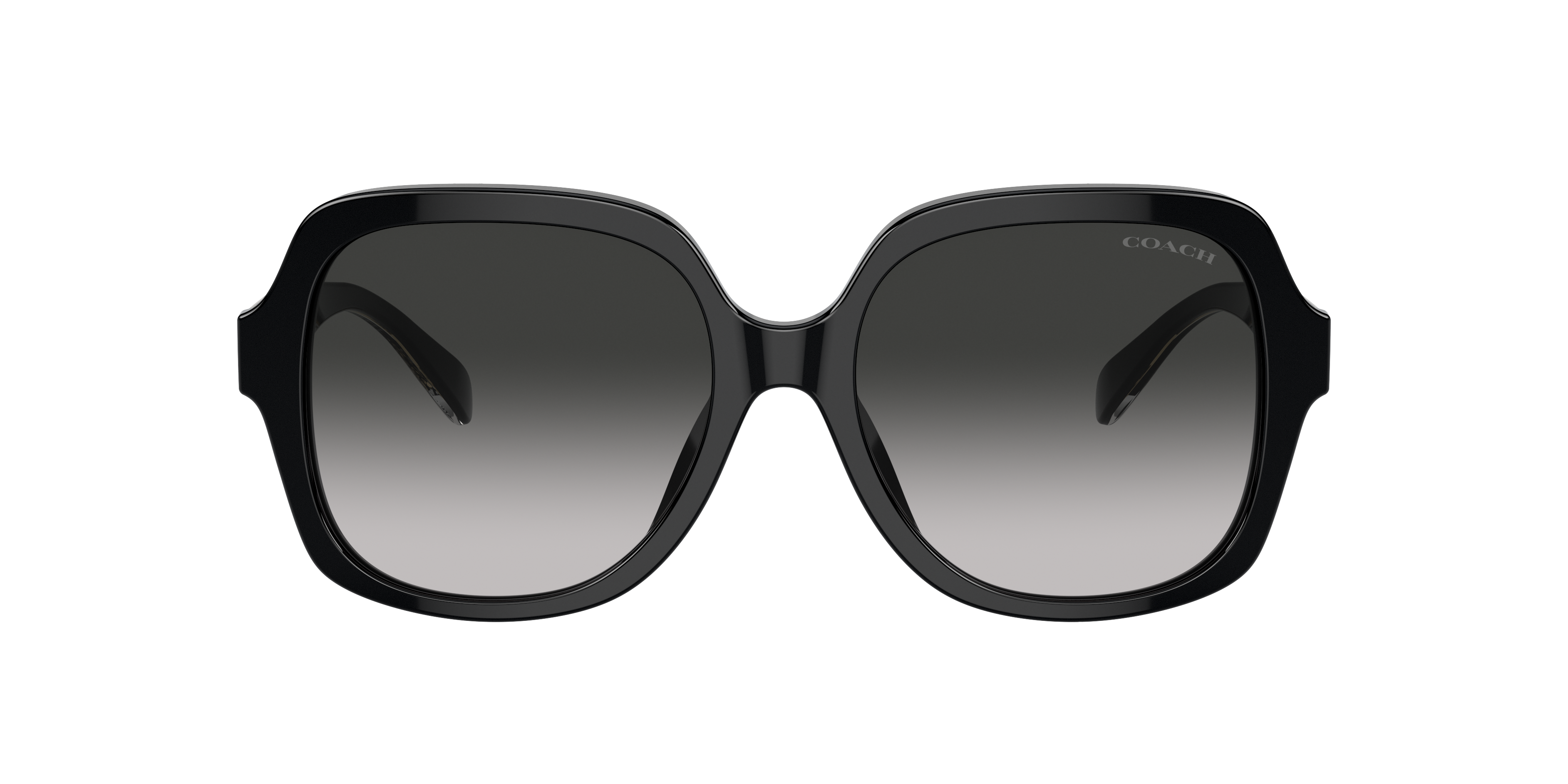 Coach Woman Sunglasses Hc8395u Cr614 In Grey Gradient