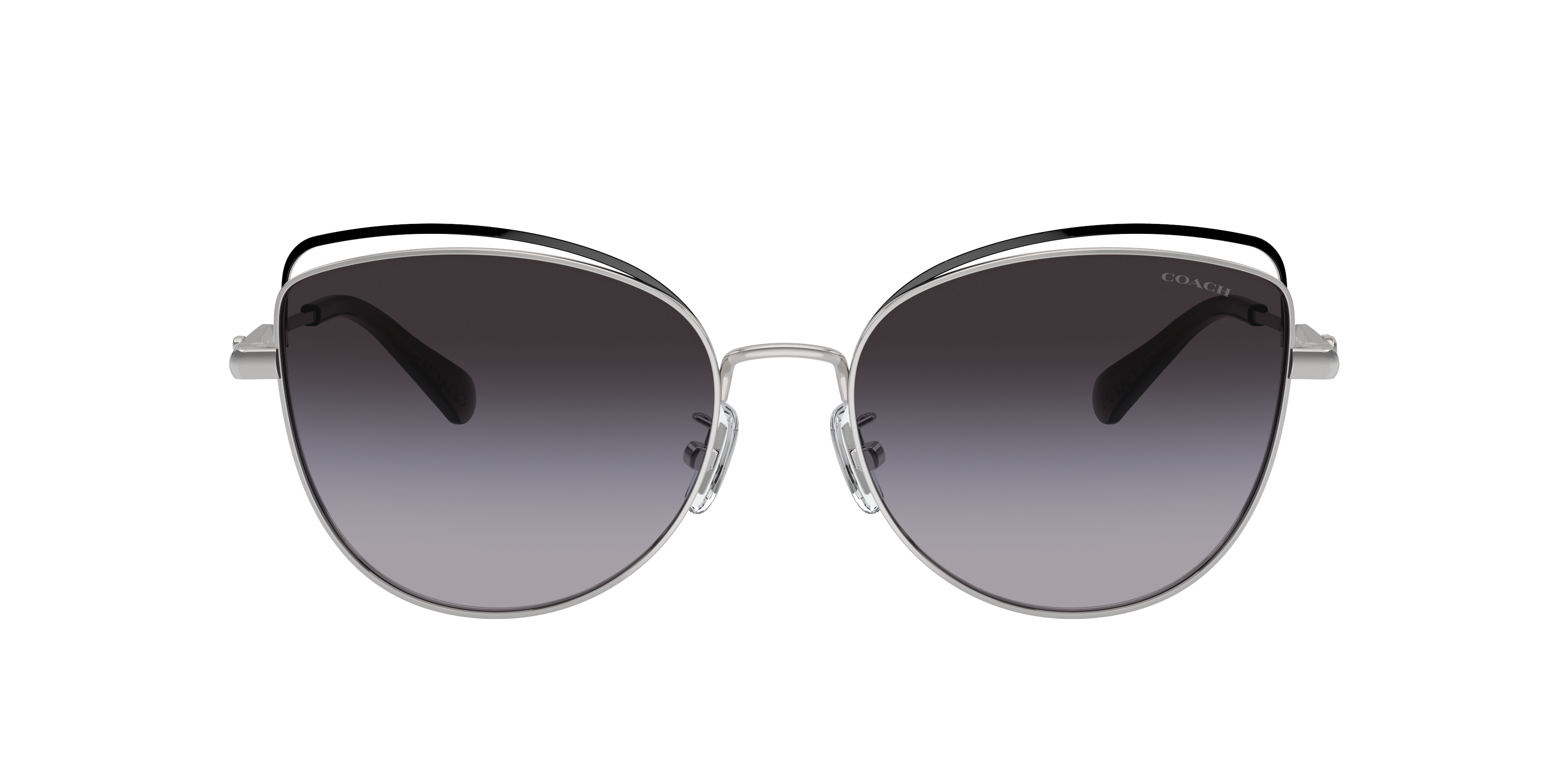 Shop Coach Woman Sunglasses Hc7162 Cr621 In Grey Gradient