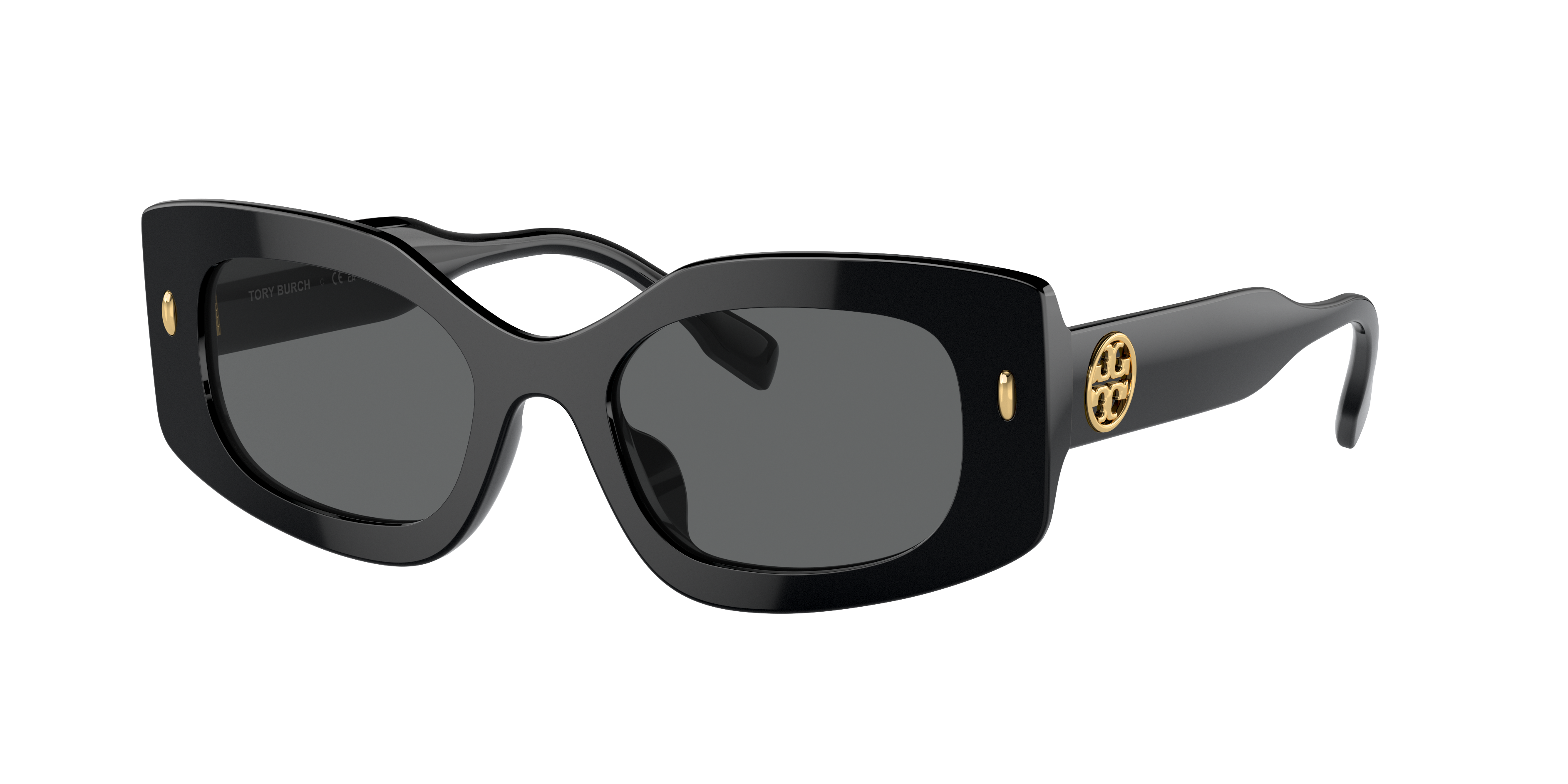 Shop Tory Burch Woman Sunglass Ty7202u In Dark Grey