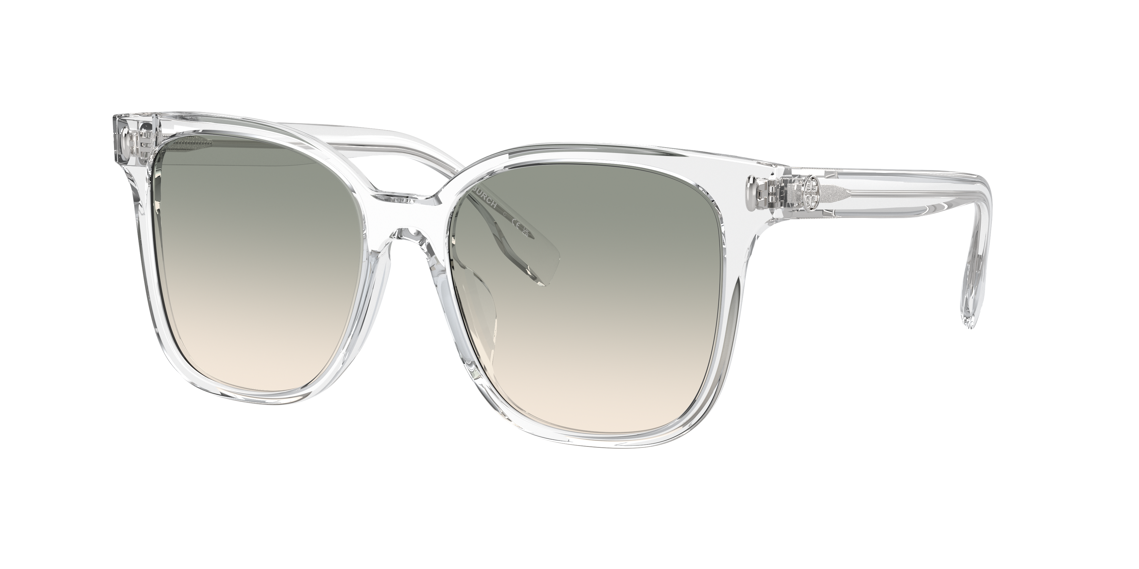Tory Burch Woman Sunglass Ty7203u In Light Brown Gradient Light Grey
