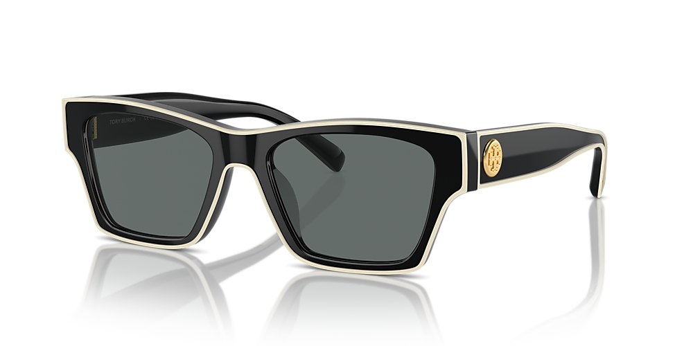 Occasus | Black & Transparent Double Bridge Dark Polarized Sunglasses