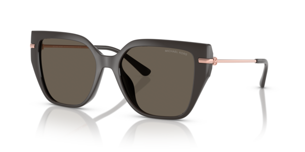 Óculos de sol Michael Kors St. Barths MK2231U, formato quadrado, armação em acetato tartaruga, lente marrom degradê