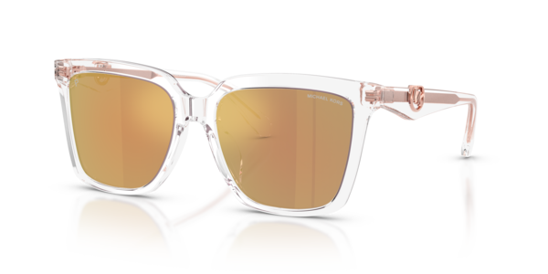 Óculos de sol Michael Kors Menaggio MK2256U, formato quadrado, armação em acetato preto, lente cinza sólida