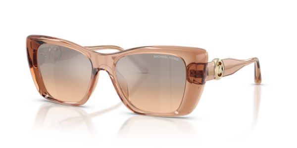 Óculos de sol Michael Kors Tokyo MK2270U, formato quadrado, armação em acetato preto, lente cinza degradê